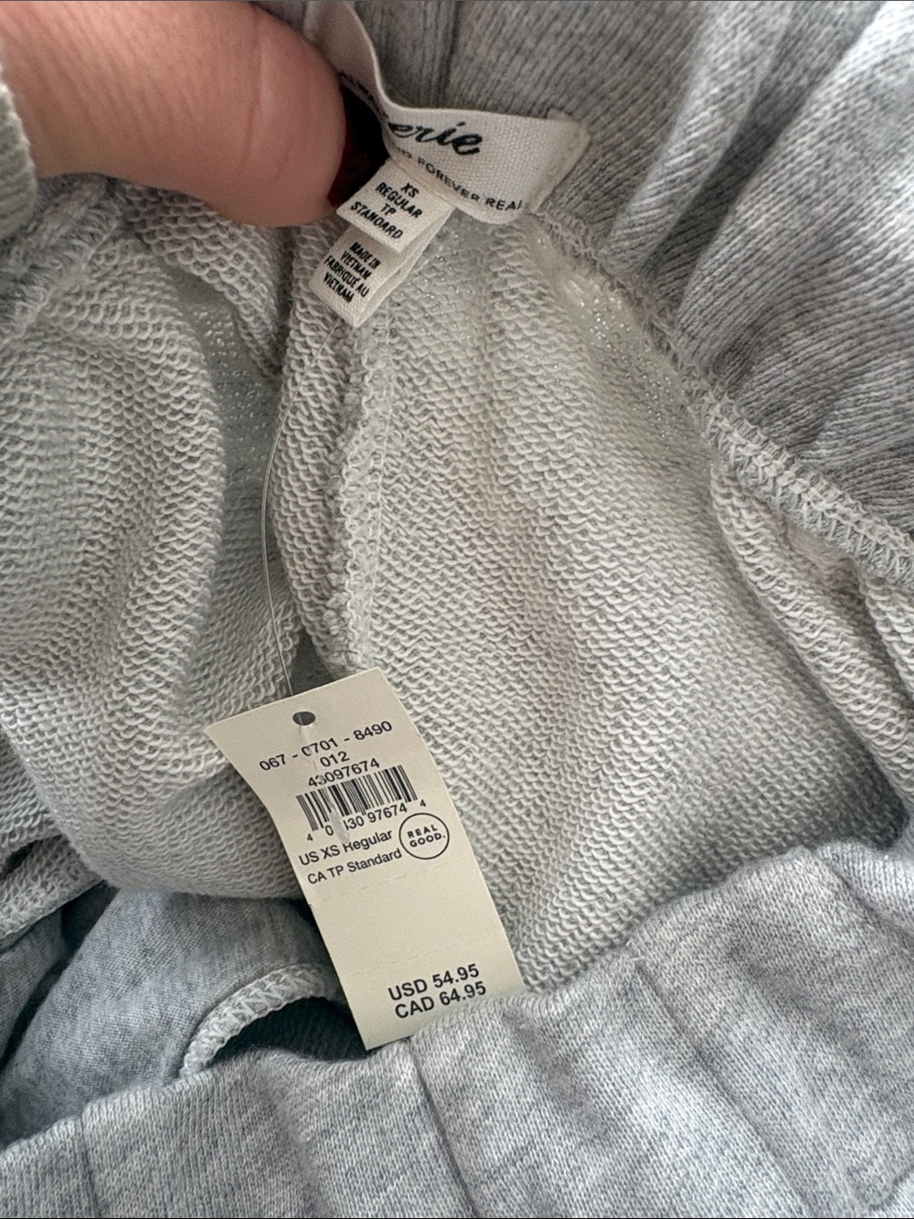 aerie street trouser Light Gray Wide-Leg - Picture 2 of 2